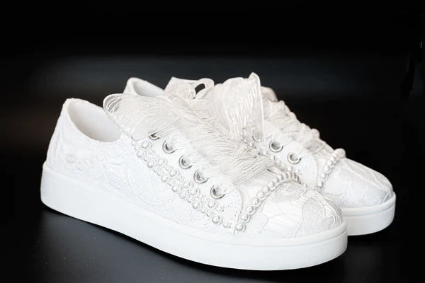 Sweeties Tiana white lace pearl communion