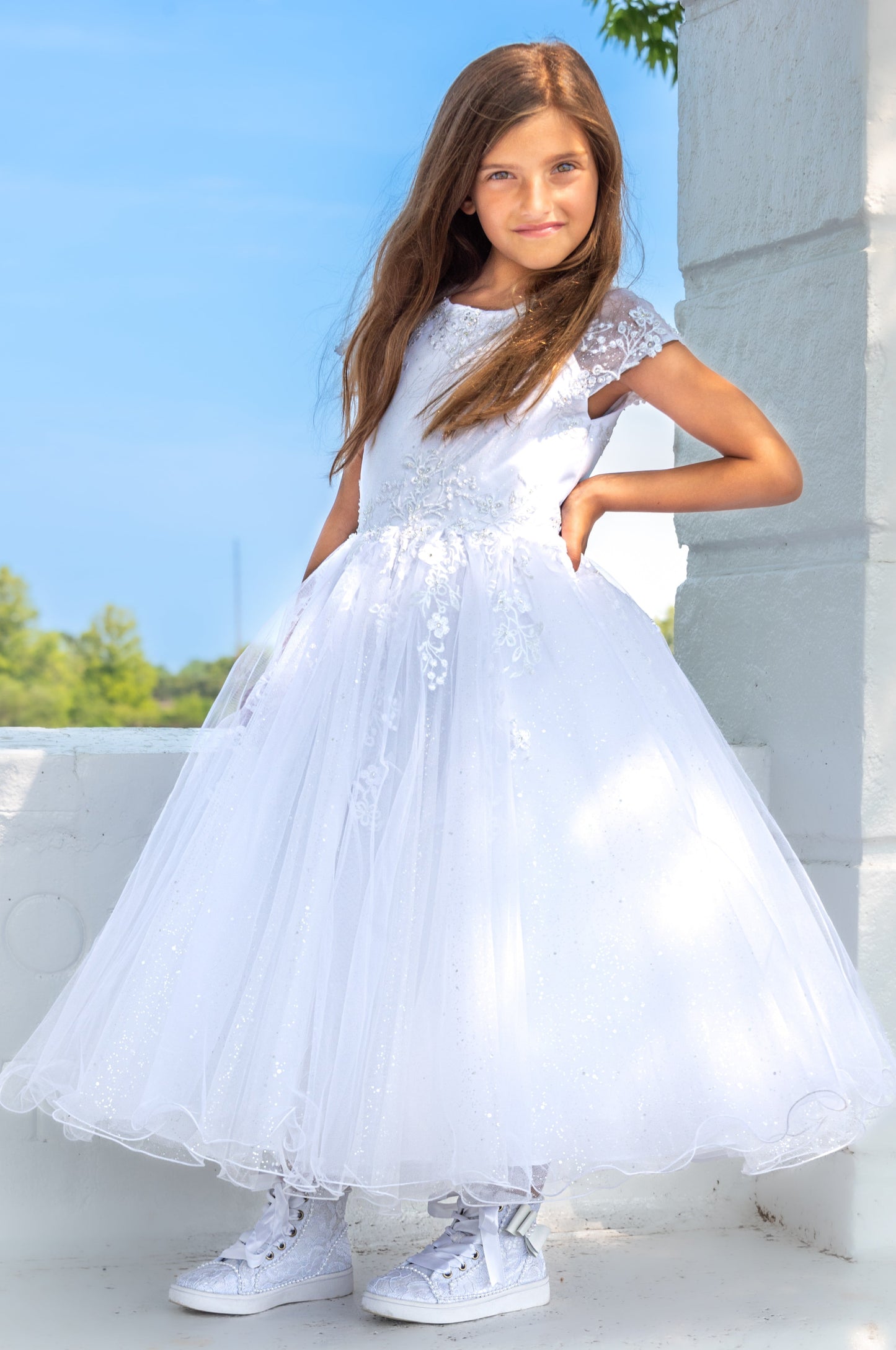Sweeties Raya white lace communion