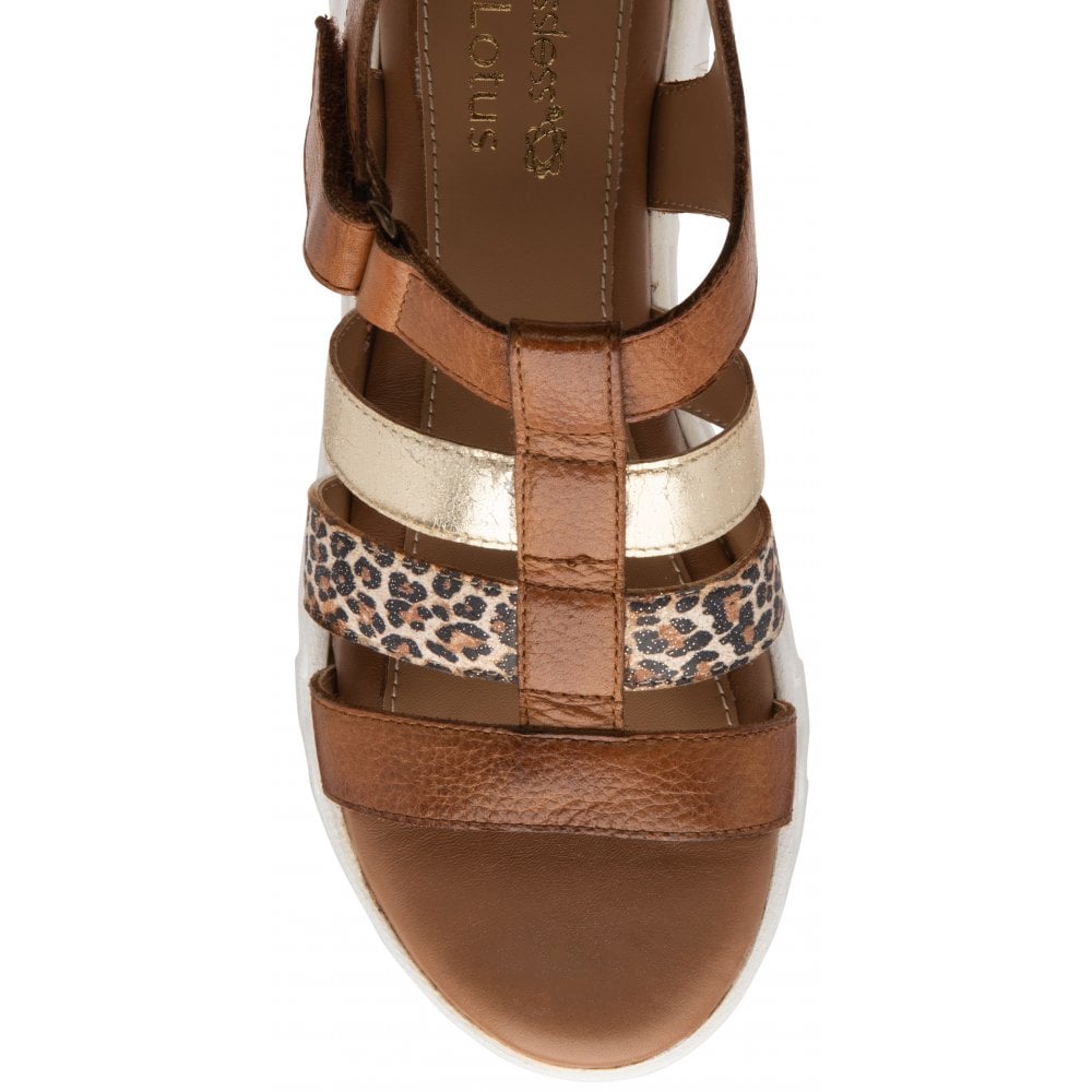 Lotus sandal Shiloh leopard