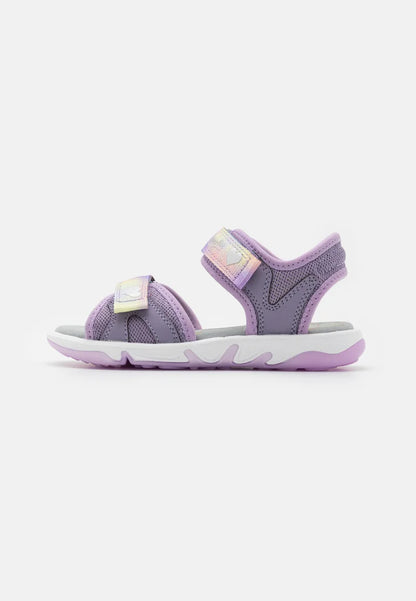 Superfit sandal pebble lilac rainbow - Kirbys Footwear Ltd