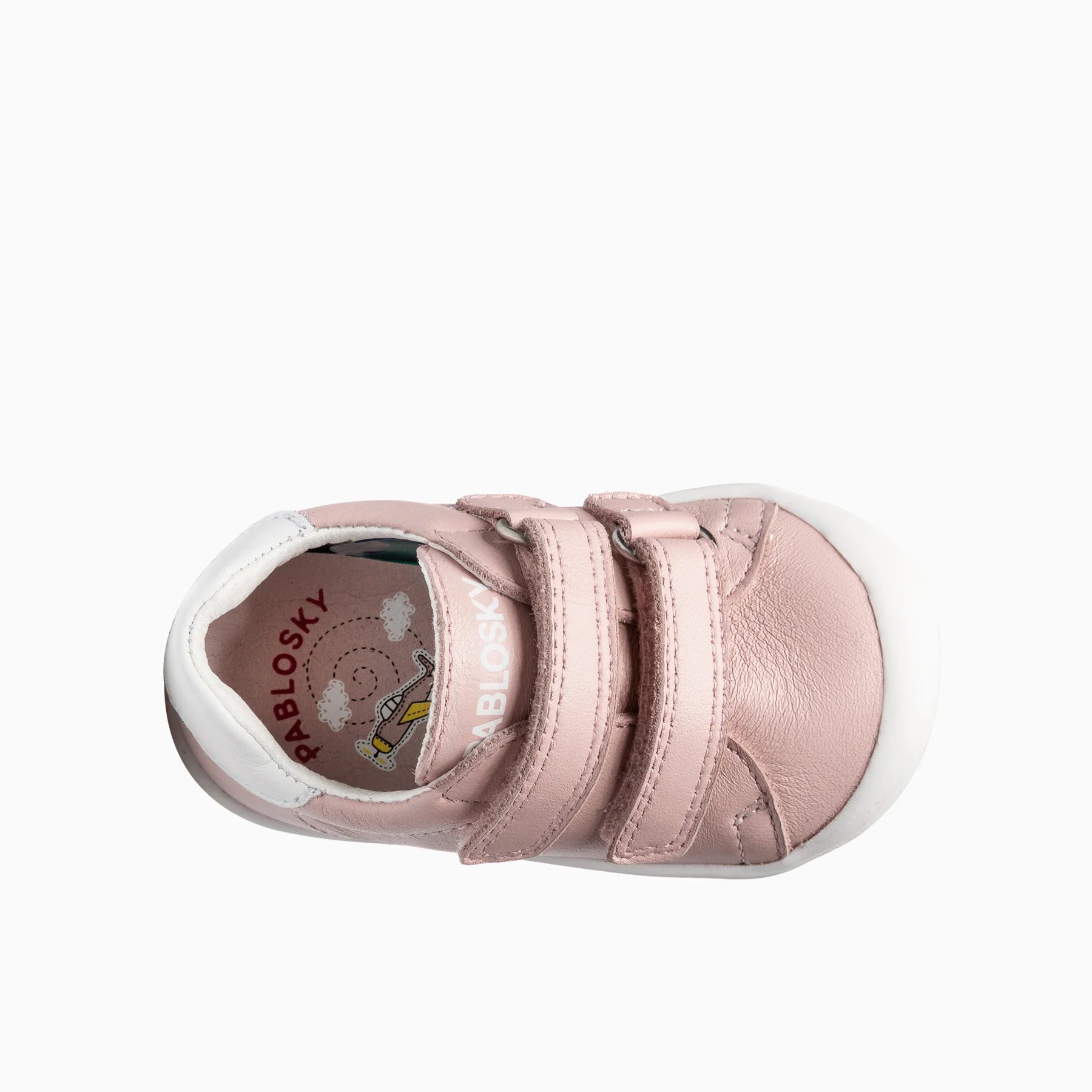 Pablosky leather velcro pink 064870 - Kirbys Footwear Ltd
