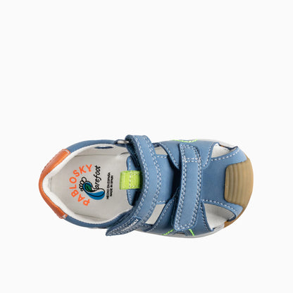 Pablosky closed sandal 069944 - blue - Kirbys Footwear Ltd