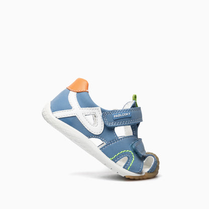 Pablosky closed sandal 069944 - blue - Kirbys Footwear Ltd
