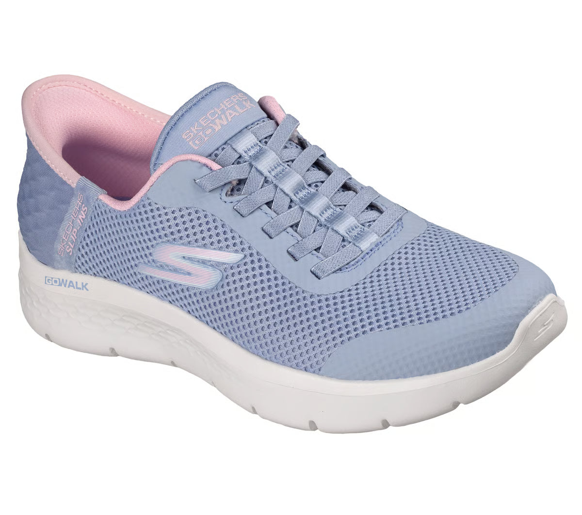 Skechers Slip in - Go walk flex - grand entry - periwinkle - Kirbys Footwear Ltd