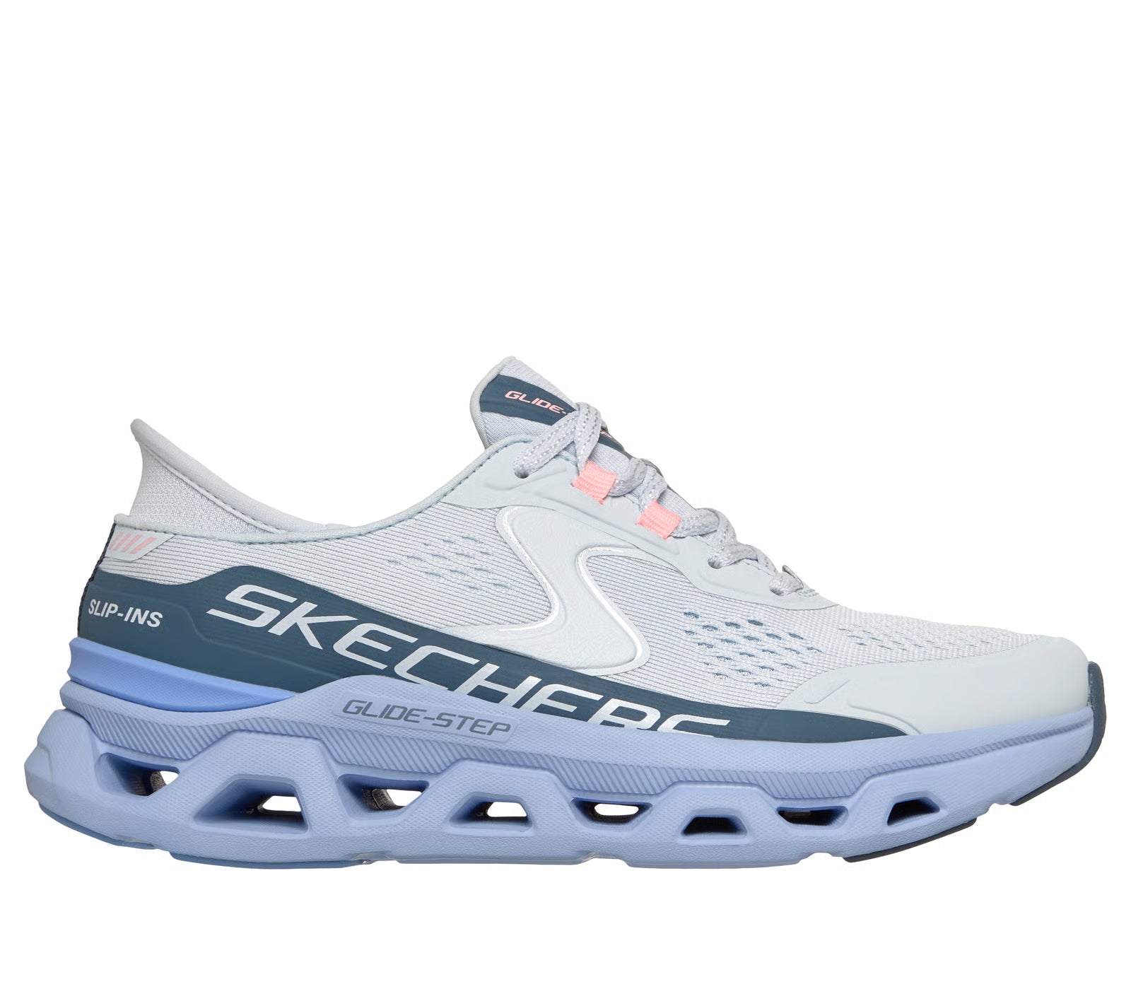 Skechers Glide step slip-in - Atlas - light blue - Kirbys Footwear Ltd