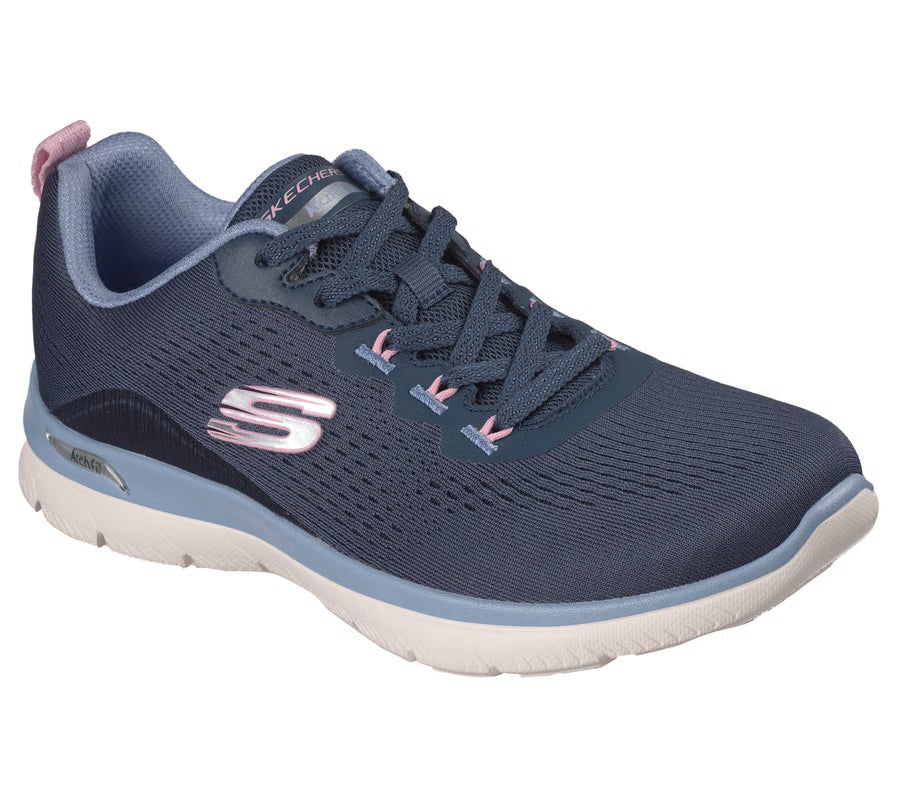 Skechers Arch fit - Summits daily flow - navy - Kirbys Footwear Ltd