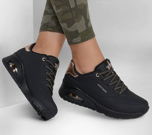 Skechers Uno Shimmer Away black