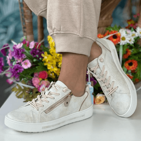 Jana trainer 23660 cloudy gold - Kirbys Footwear Ltd