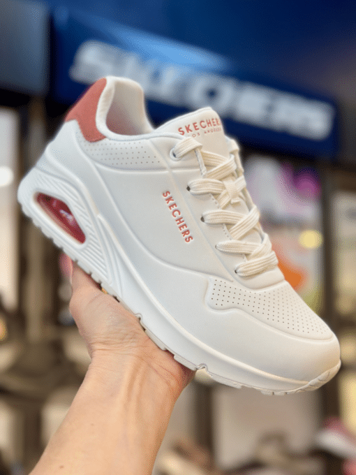 Skechers Uno pop back - white coral