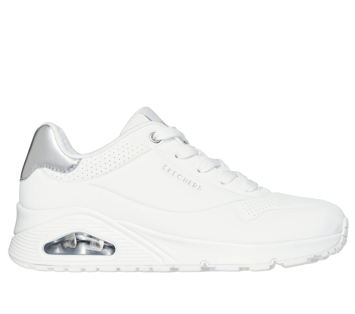 Skechers Uno - Golden air - white silver - Kirbys Footwear Ltd