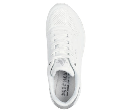 Skechers Uno - Golden air - white silver - Kirbys Footwear Ltd