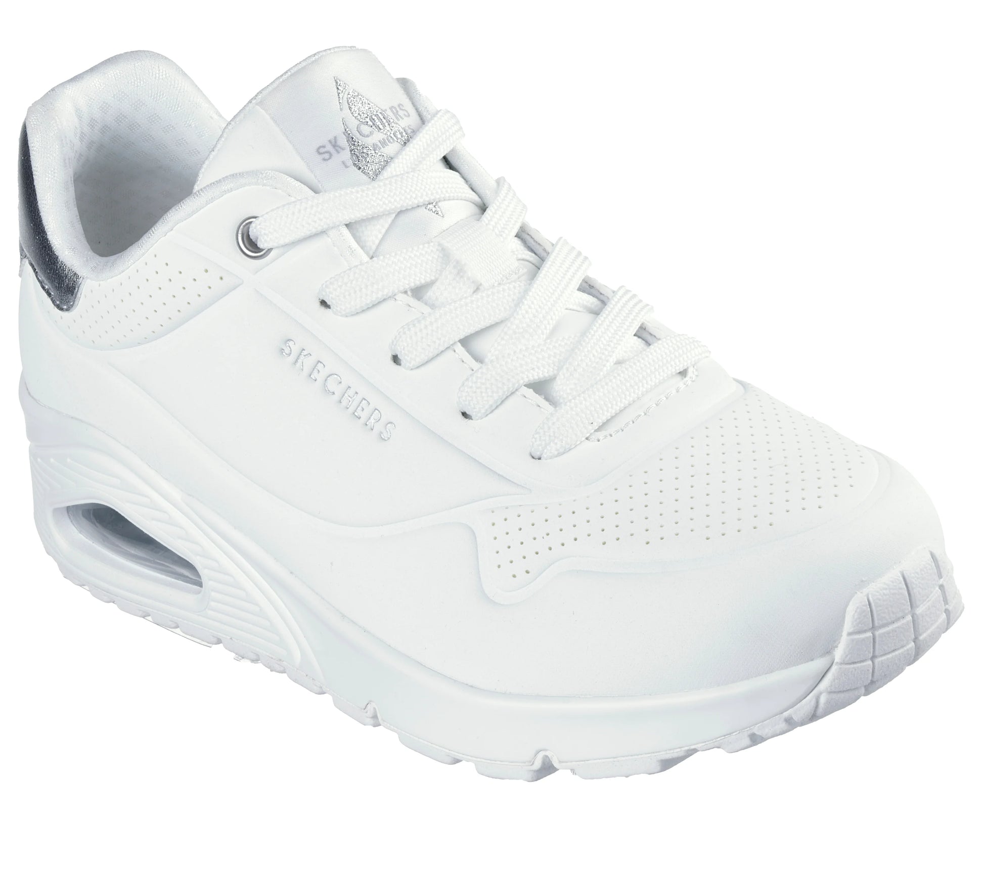Skechers Uno - Golden air - white silver - Kirbys Footwear Ltd