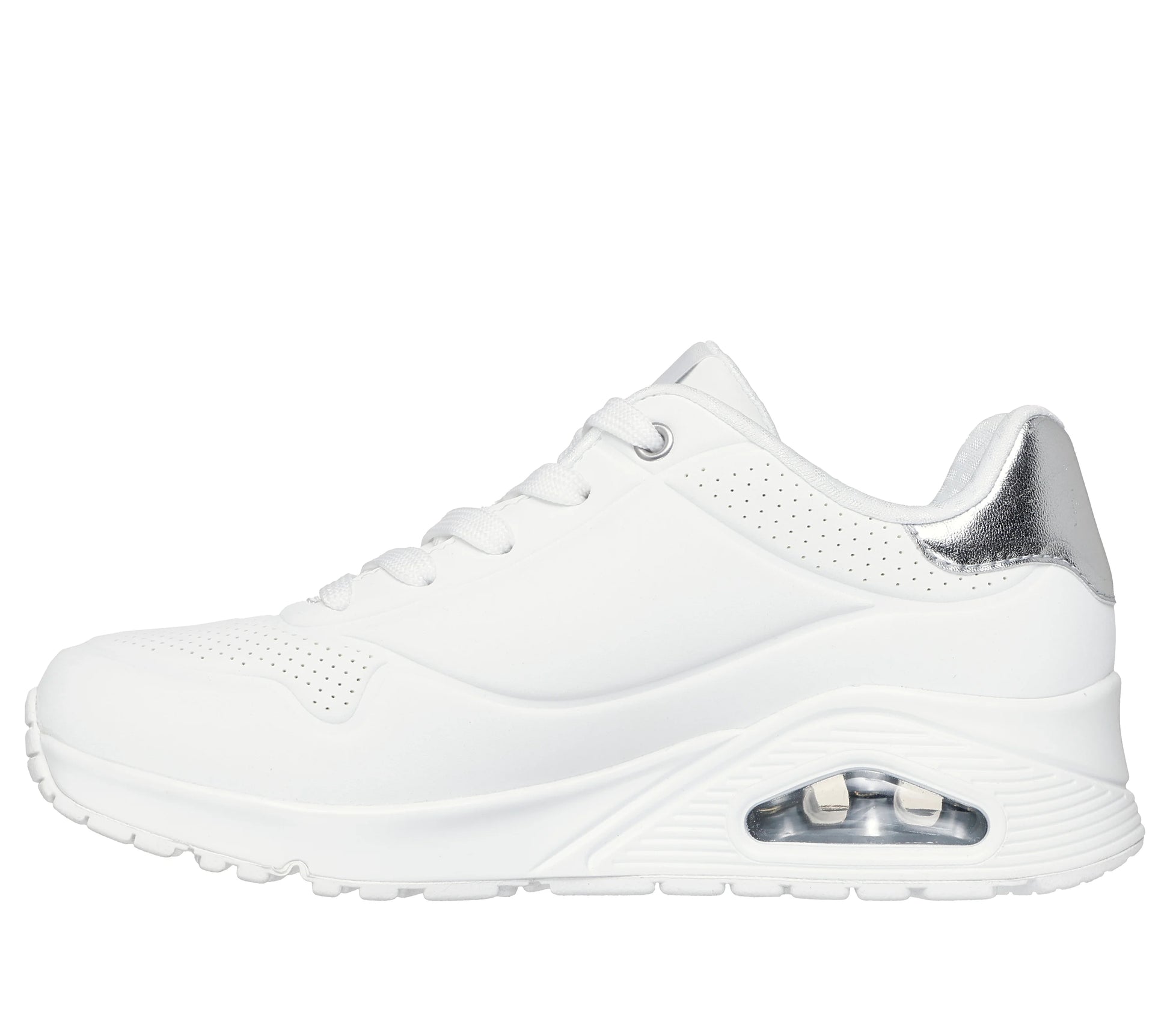 Skechers Uno - Golden air - white silver - Kirbys Footwear Ltd