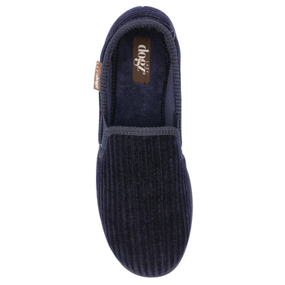 Lazy Dogz Ryan slipper - navy men’s slipper – detail view