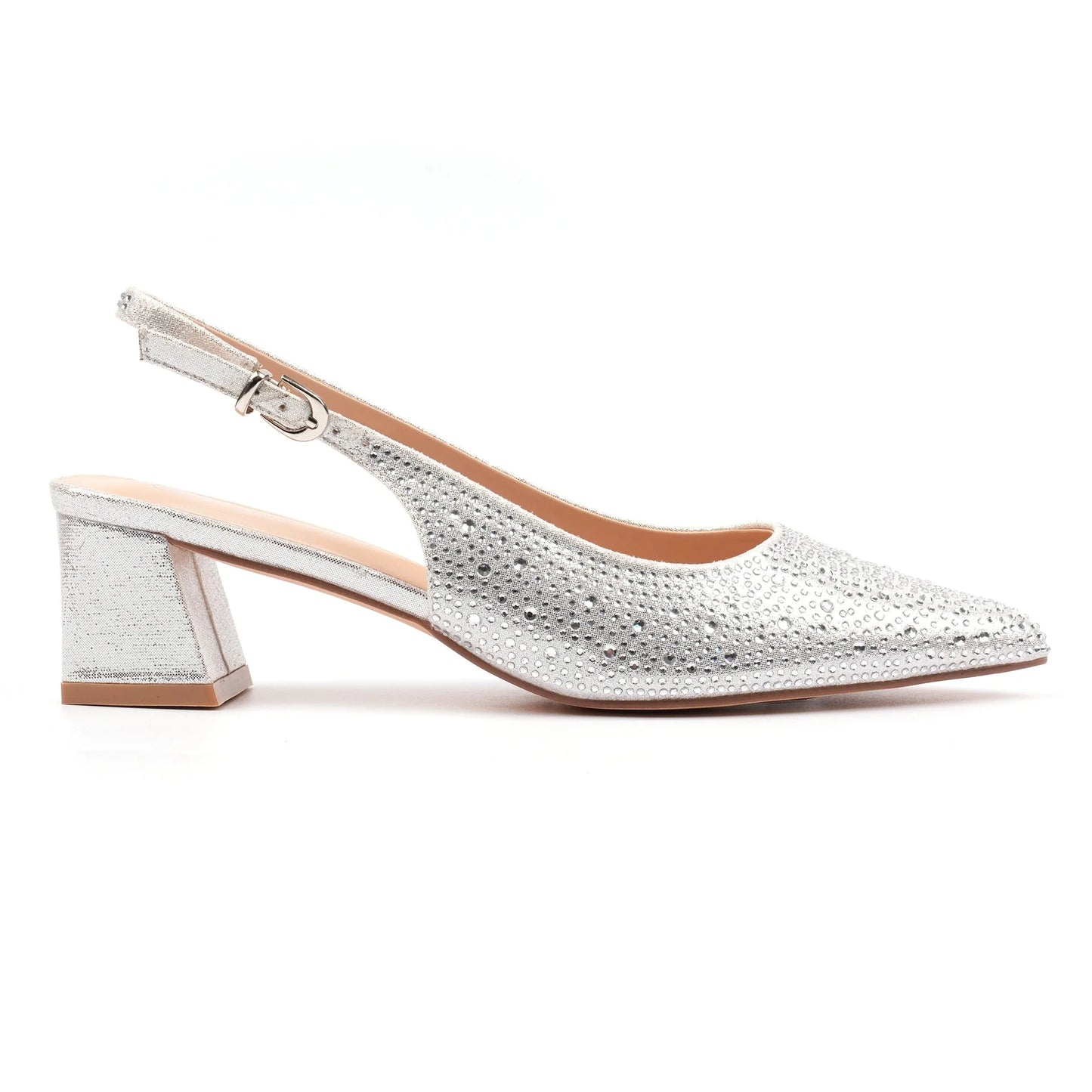 Lunar Milan slingback - silver