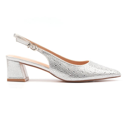 Lunar Milan slingback - silver