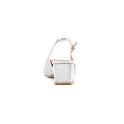 Lunar Milan slingback - silver