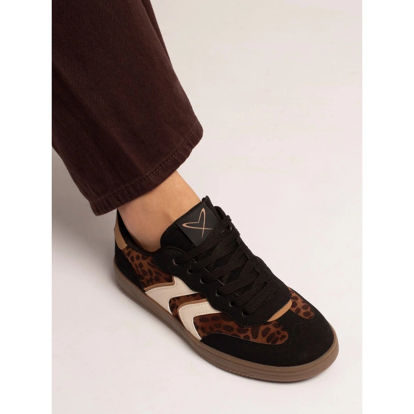 Lunar Jersey trainer - black print