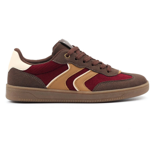 Lunar Jersey trainer - brown print