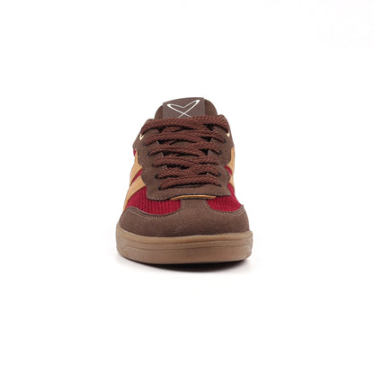 Lunar Jersey trainer - brown print