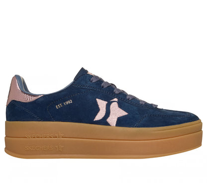 Skechers Academy hi-elevated essence - navy pink - Kirbys Footwear Ltd