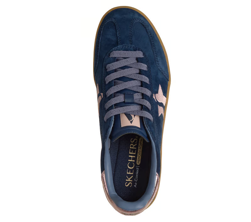 Skechers Academy hi-elevated essence - navy pink - Kirbys Footwear Ltd
