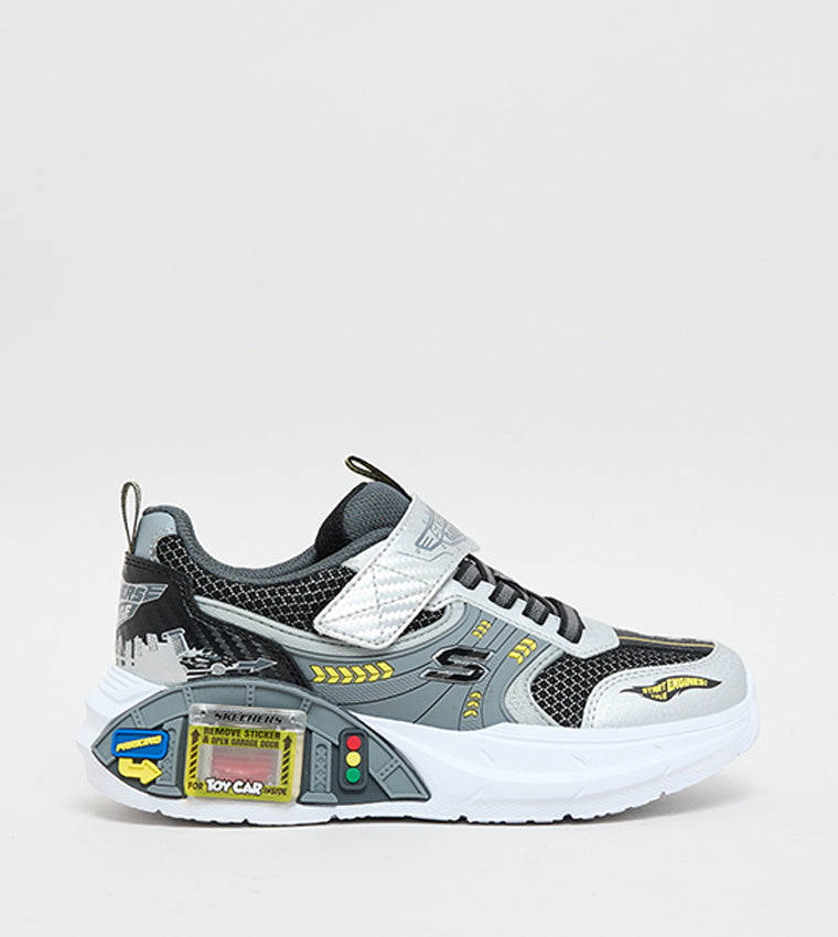 Skechers garage - silver black - Kirbys Footwear Ltd