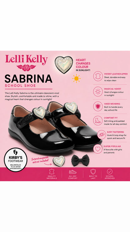Lelli Kelly Sabrina black patent strap - Kirbys Footwear Ltd