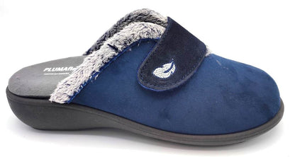 Plumaflex slipper - 14113 - navy velcro
