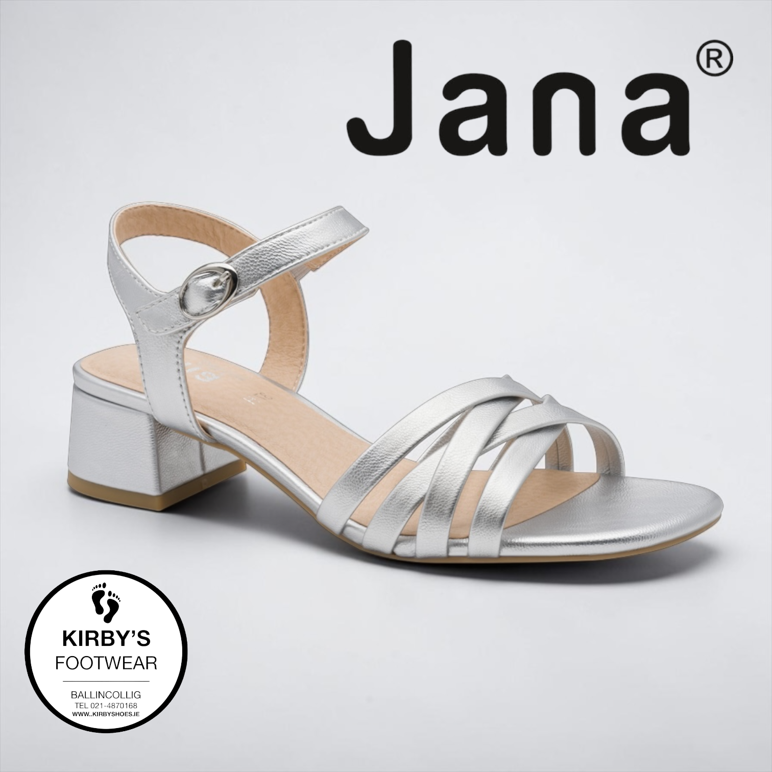 Jana sandal - 28279 - silver - Kirbys Footwear Ltd