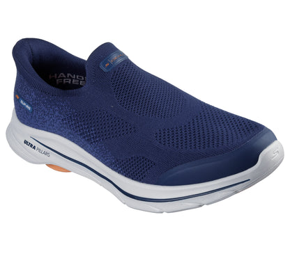 Skechers mens Go 8 - Pelayo - navy orange - 216784