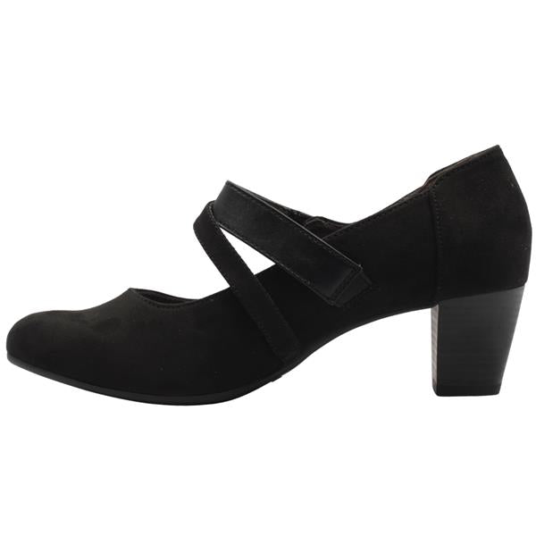 Jana black suede strap 24464 – detail view