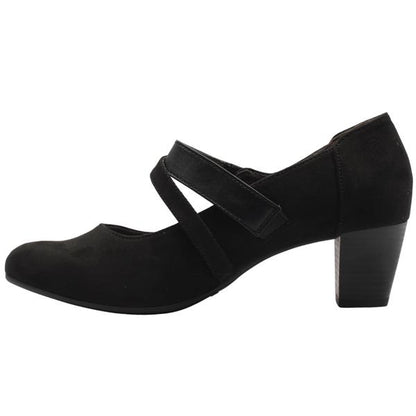 Jana black suede strap 24464 – detail view