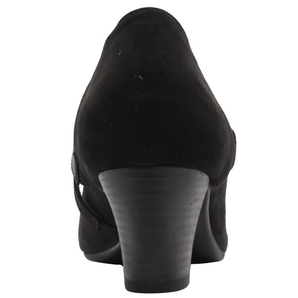Jana black suede strap 24464 – angle view