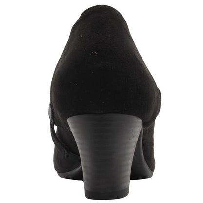 Jana black suede strap 24464 – angle view