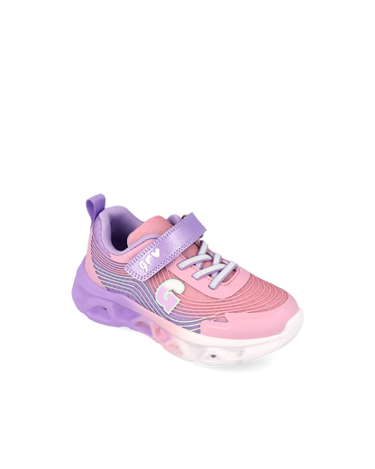 Garvalin pink trainer lights - 262725 - Kirbys Footwear Ltd