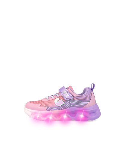 Garvalin pink trainer lights - 262725 - Kirbys Footwear Ltd