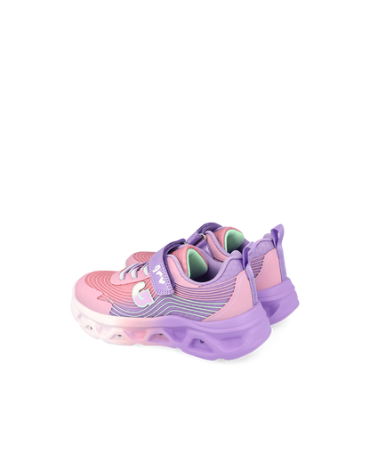 Garvalin pink trainer lights - 262725 - Kirbys Footwear Ltd