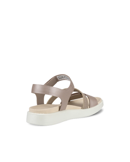 Ecco sandal flowt grey rose metallic