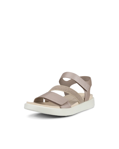 Ecco sandal flowt grey rose metallic