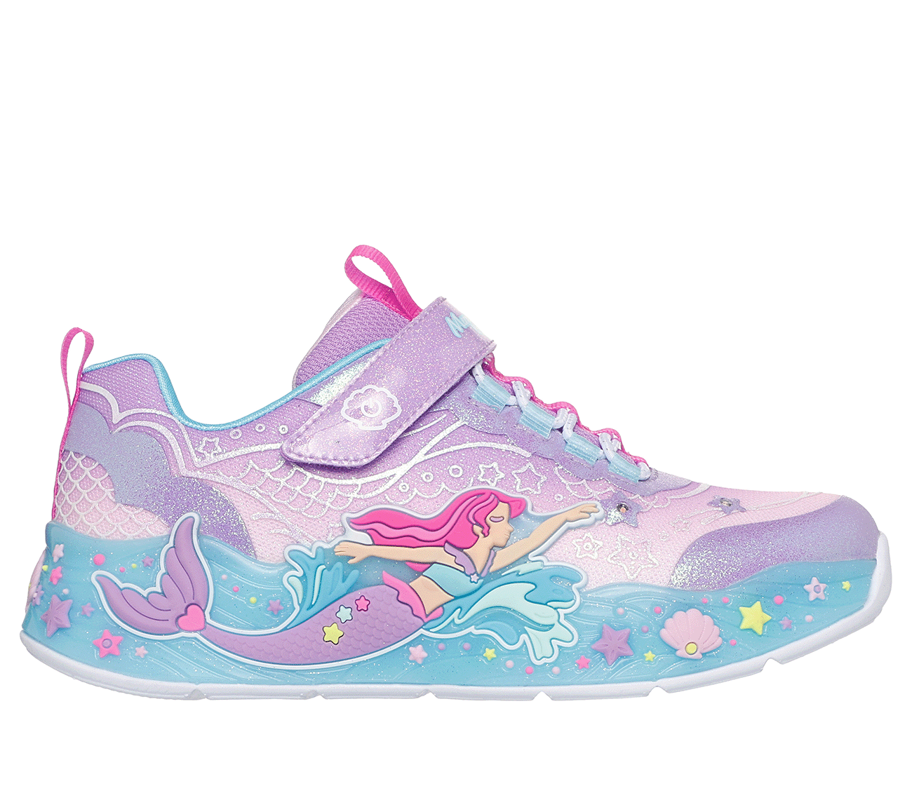 Skechers Mermaid dreams - lavender lights - Kirbys Footwear Ltd