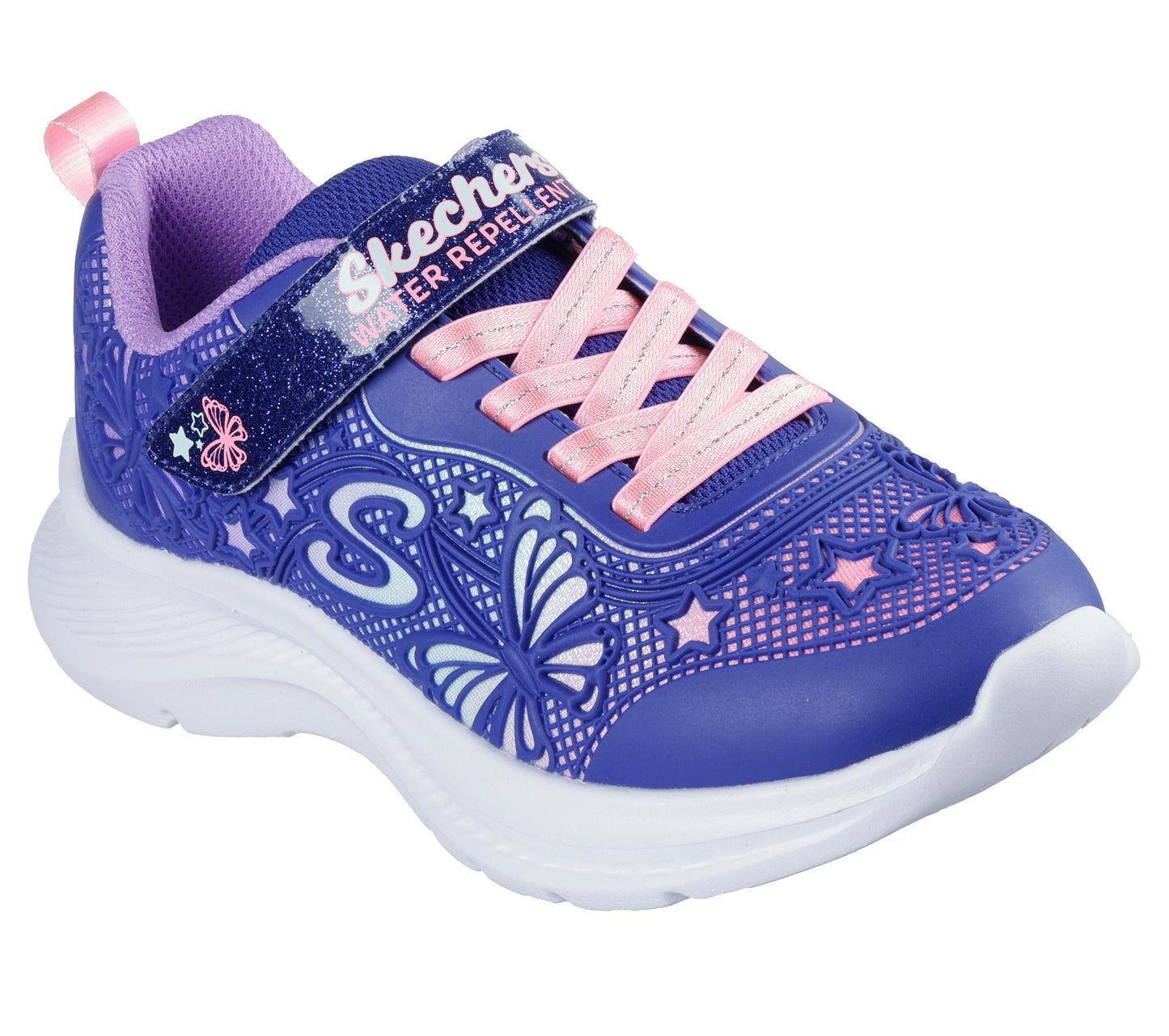 Skechers Jumpsters 2.0 - waterproof - butterfly flush - navy pink