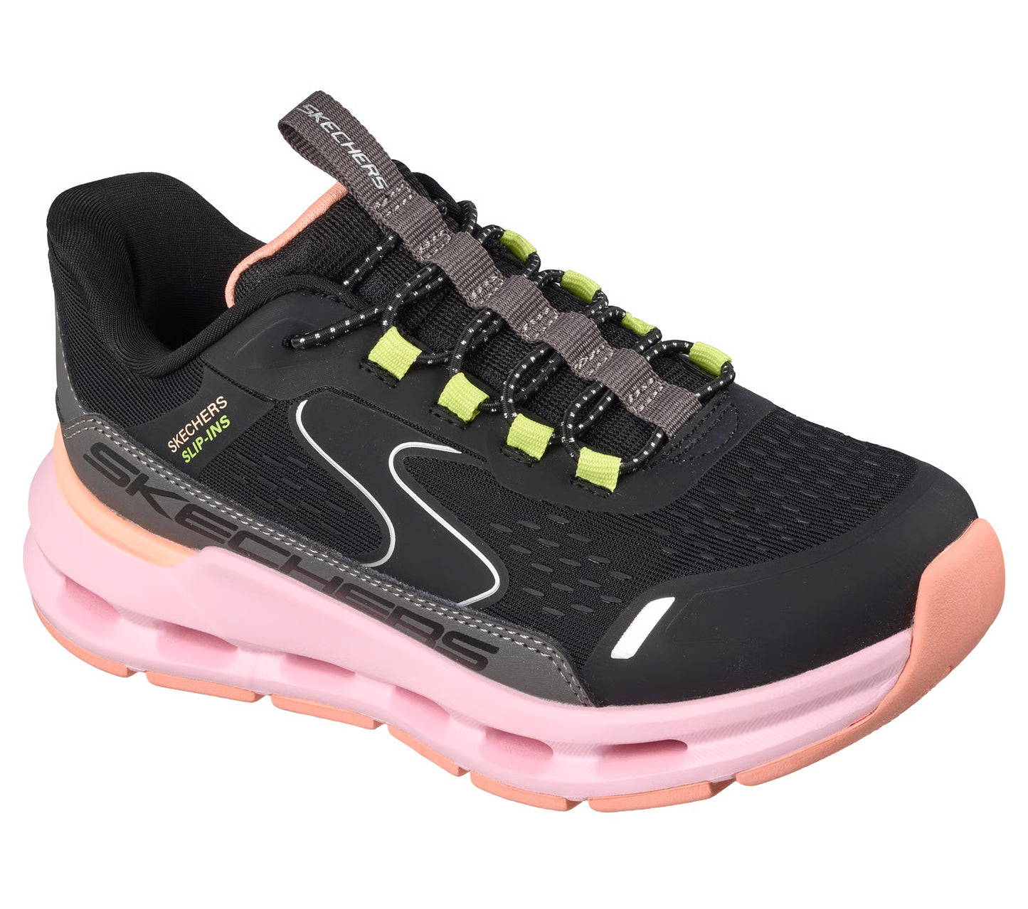 Skechers Glide step slip-in - black pink