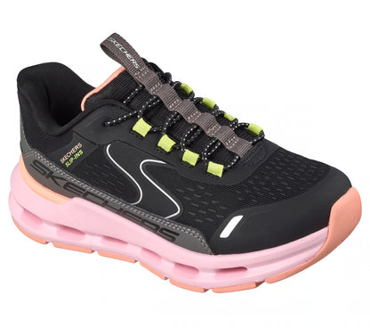Skechers Glide step slip-in - black pink