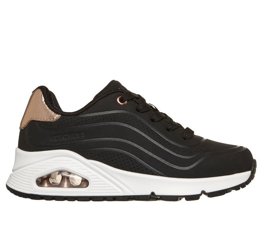 Skechers Uno gen 1 - shimmer wave - black gold