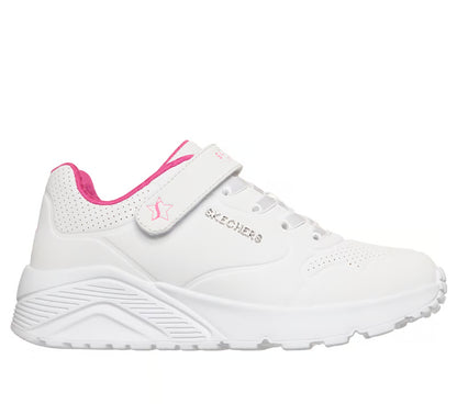 Skechers Uno lite star icon - white pink - Kirbys Footwear Ltd