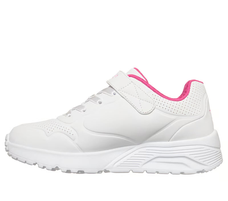 Skechers Uno lite star icon - white pink - Kirbys Footwear Ltd