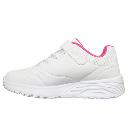 Skechers Uno lite star icon - white pink - Kirbys Footwear Ltd