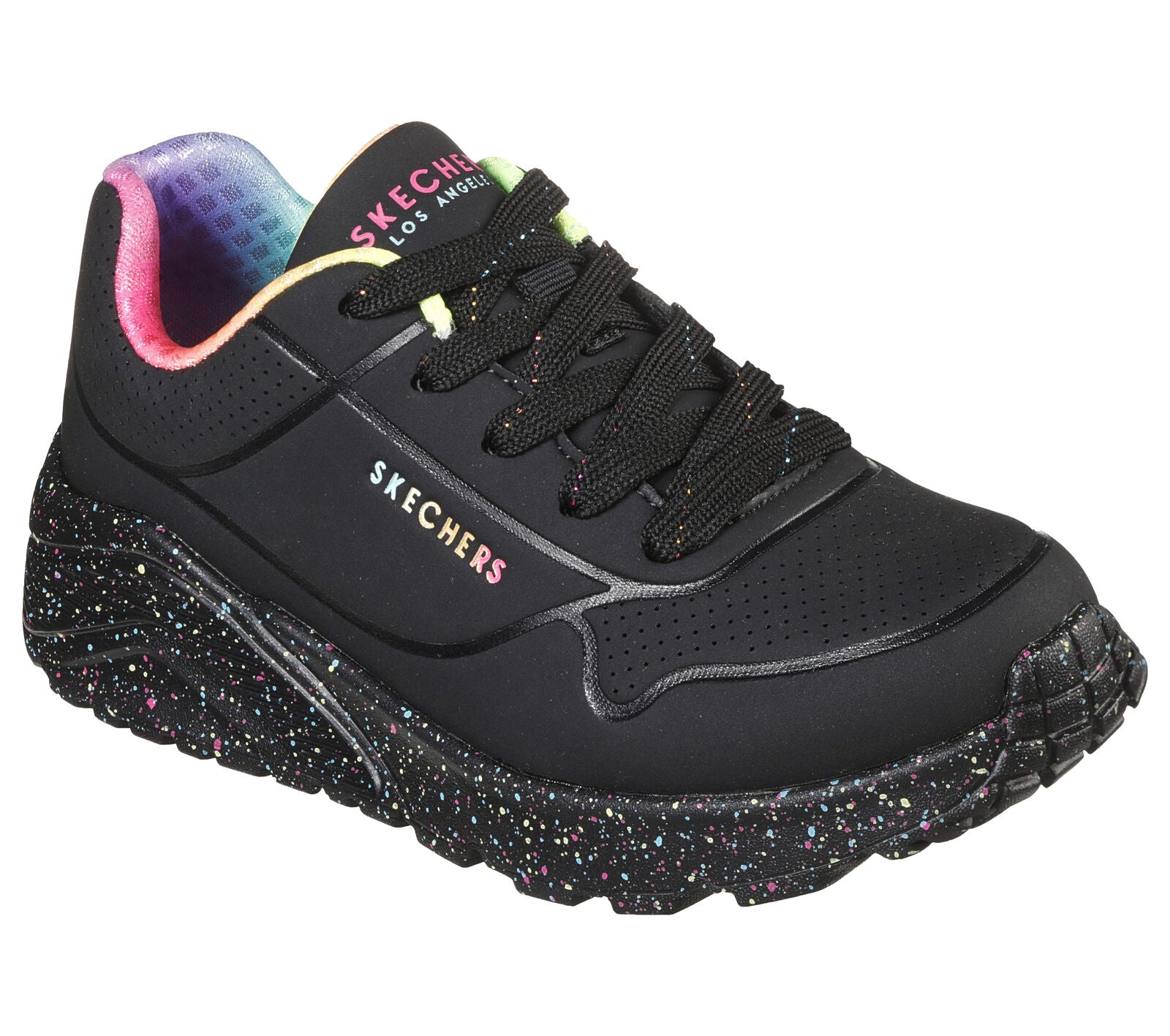 Skechers Uno lite - rainbow speckle – Kirbys Footwear Ltd Skechers Uno lite - rainbow speckle – Kirbys Footwear Ltd