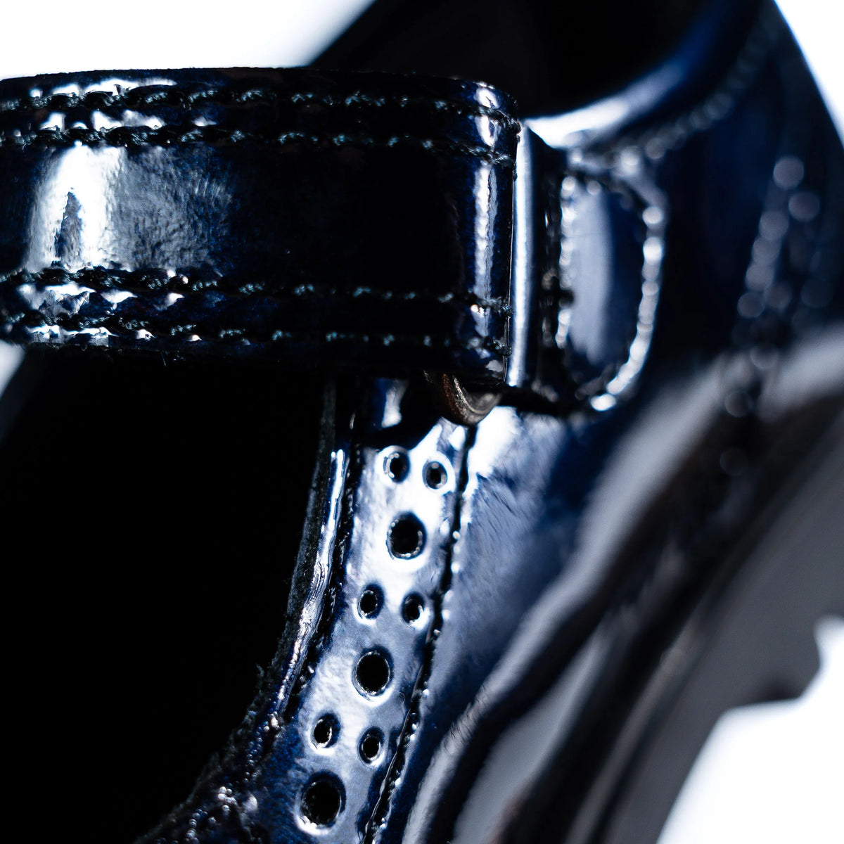 Pablosky strap 360229 navy patent - Kirbys Footwear Ltd